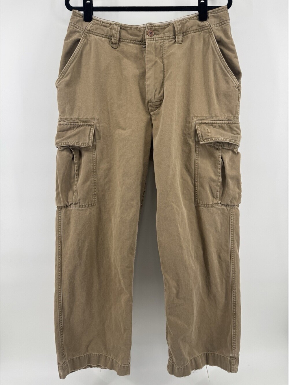 Vintage Y2K American Eagle Khaki Cargo Pants 32x30